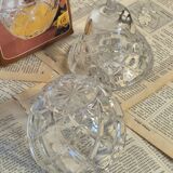 Crystal pear candy bowl