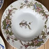 3 old crockery dishes, manufactures of St Amand, Emile Bourgeois and HB& Cie