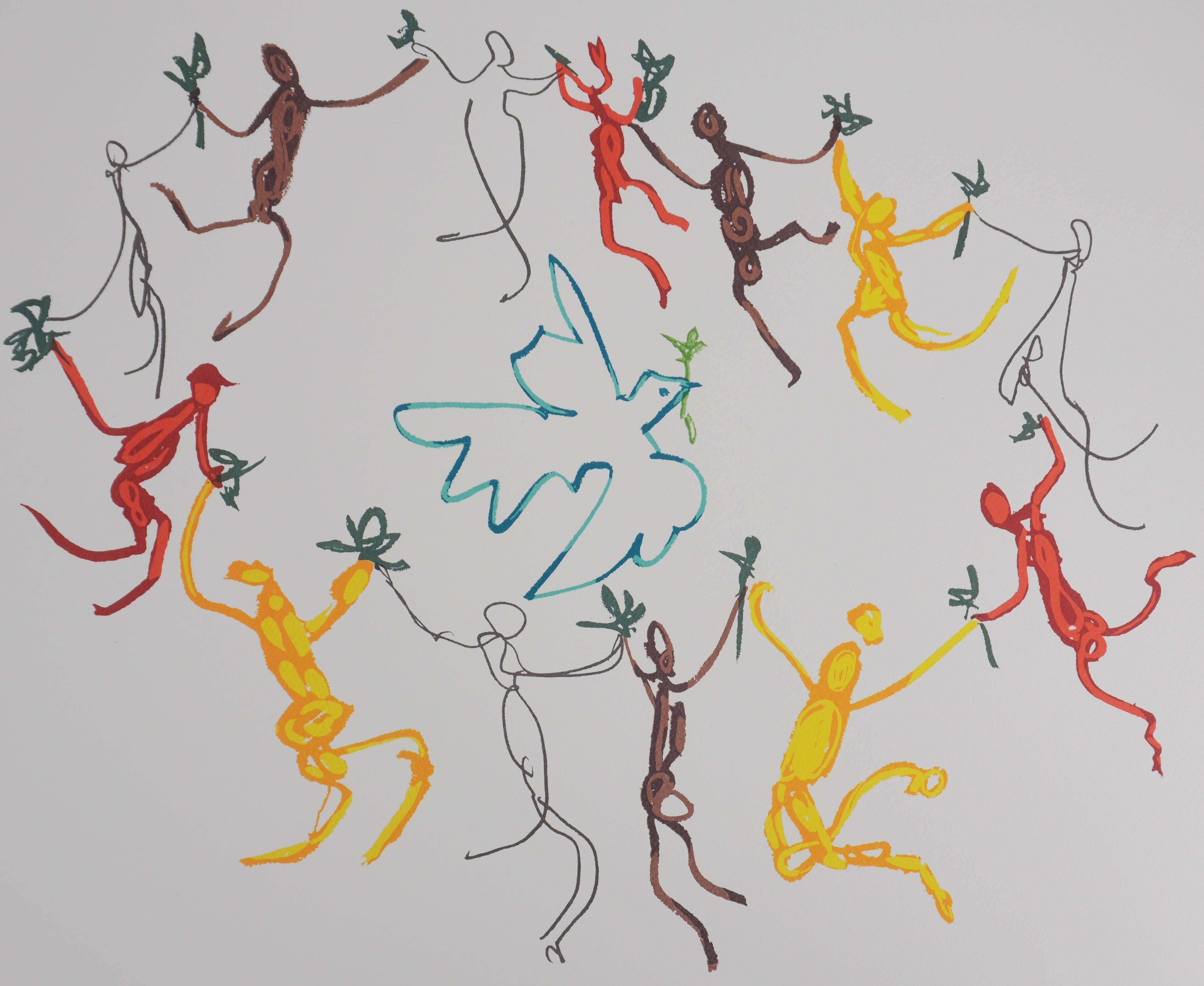 Pablo Picasso: Dance of Peace, Circle of Youth, signed lithograph