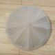 French Vintage Art Deco White Opaque Glass Abstract Platform Light Shade