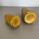 Ensemble de deux vases en poterie « Ocre » par Scheurich, Allemagne, années 1970