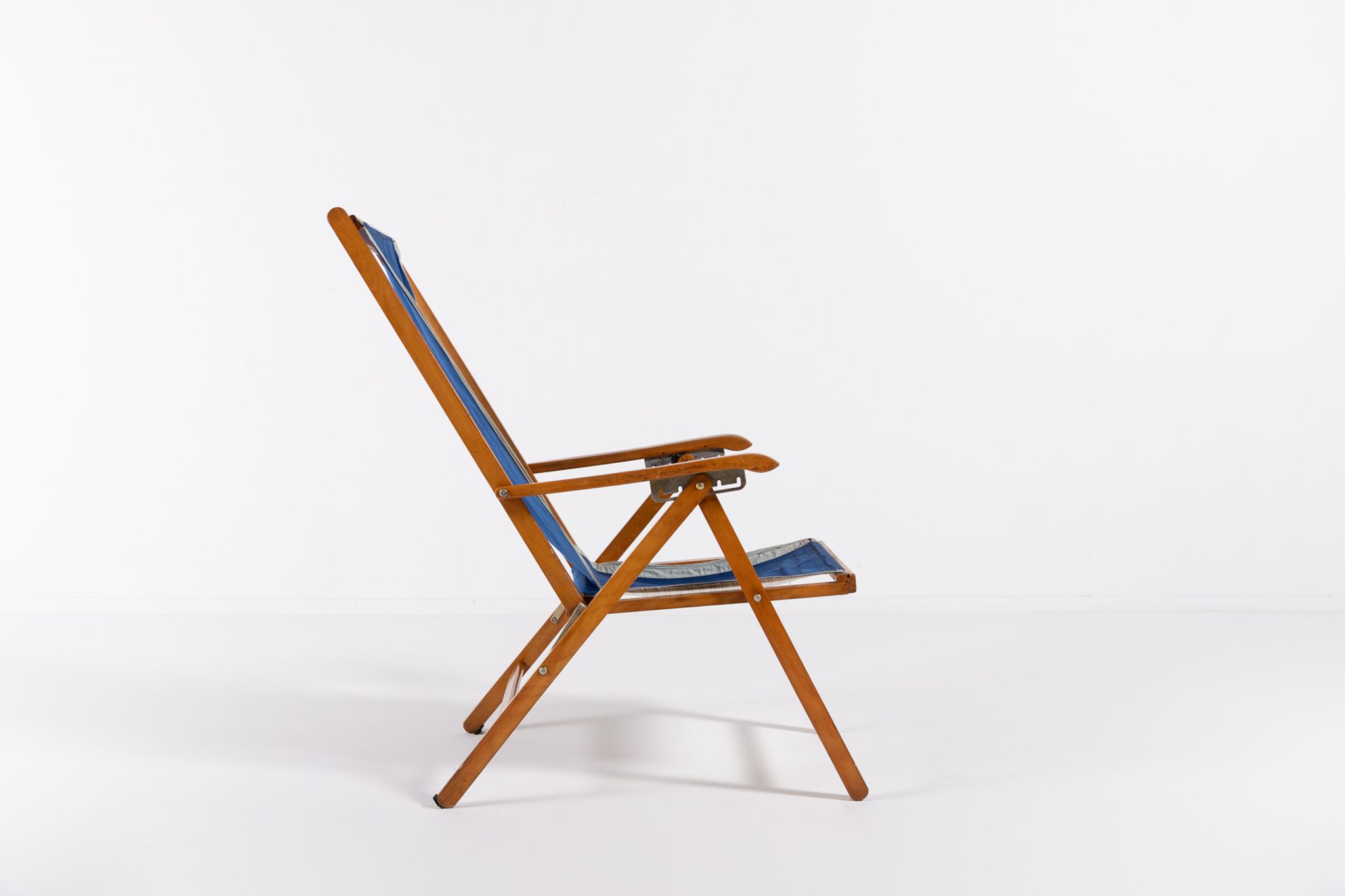 Italian foldable chaise longue by Fratelli Reguitti 1960