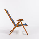 Italian foldable chaise longue by Fratelli Reguitti 1960