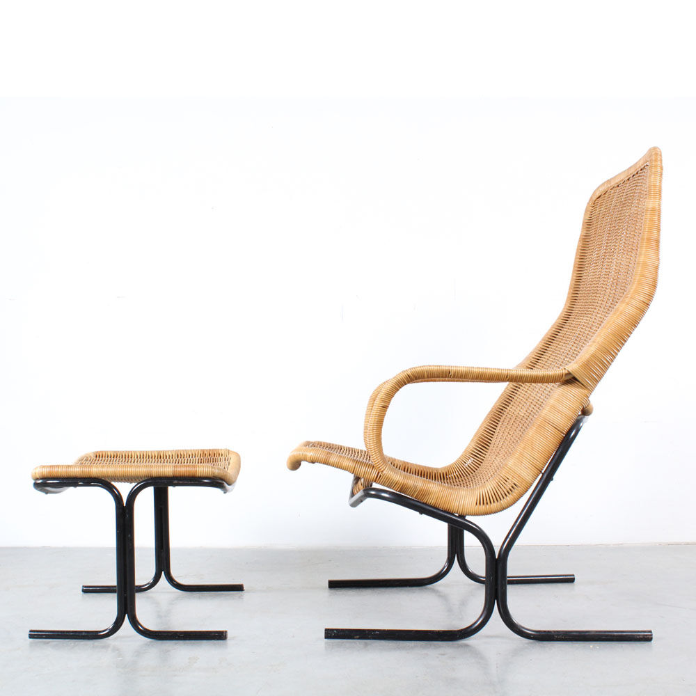 Fauteuil et tabouret Dirk van Sliedregt