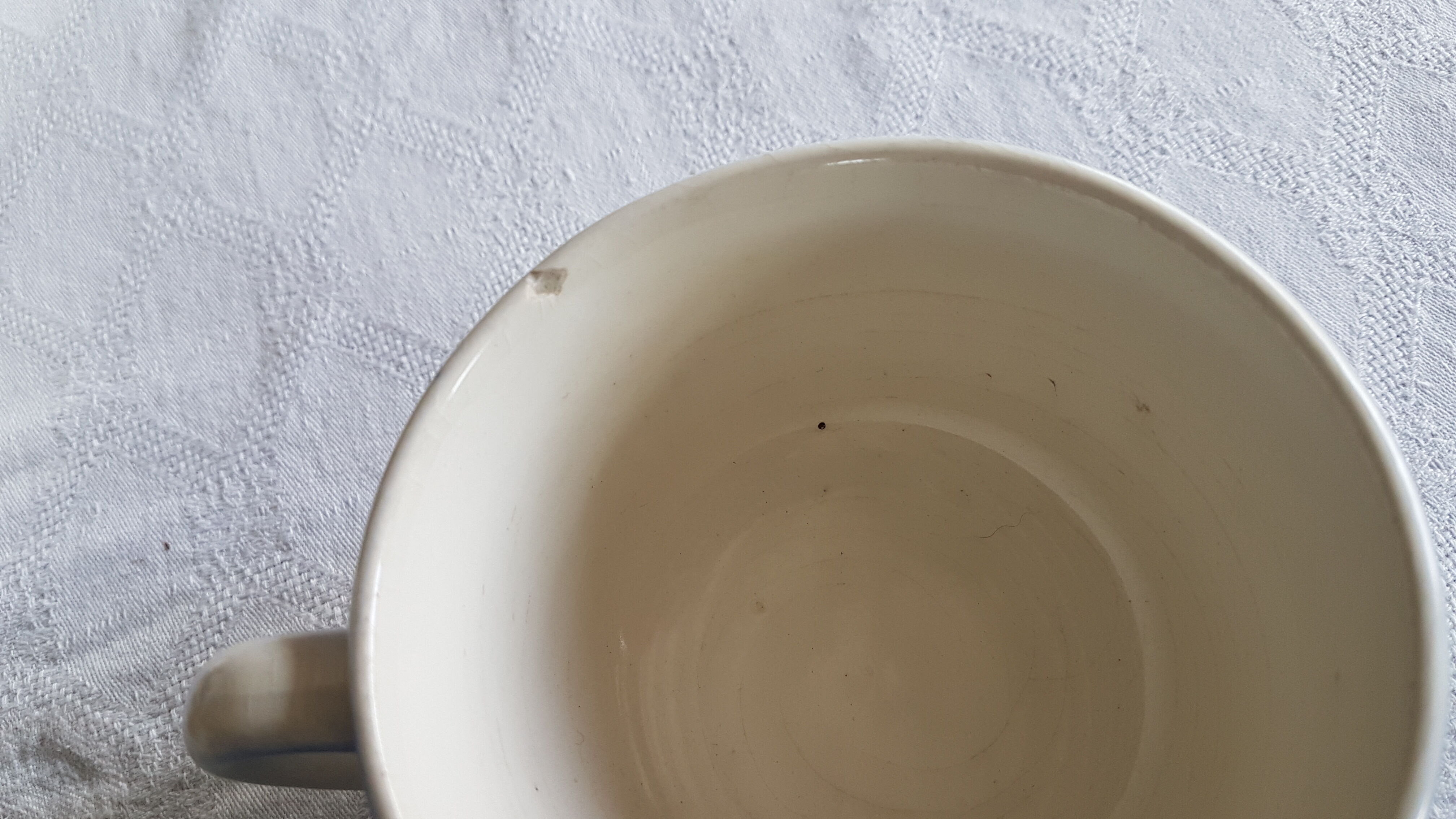 Flower decorated earthenware coffee service