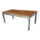 Table de ferme en chêne massif ,2 tiroirs, 2 rallonges,