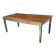 Table de ferme en chêne massif ,2 tiroirs, 2 rallonges,