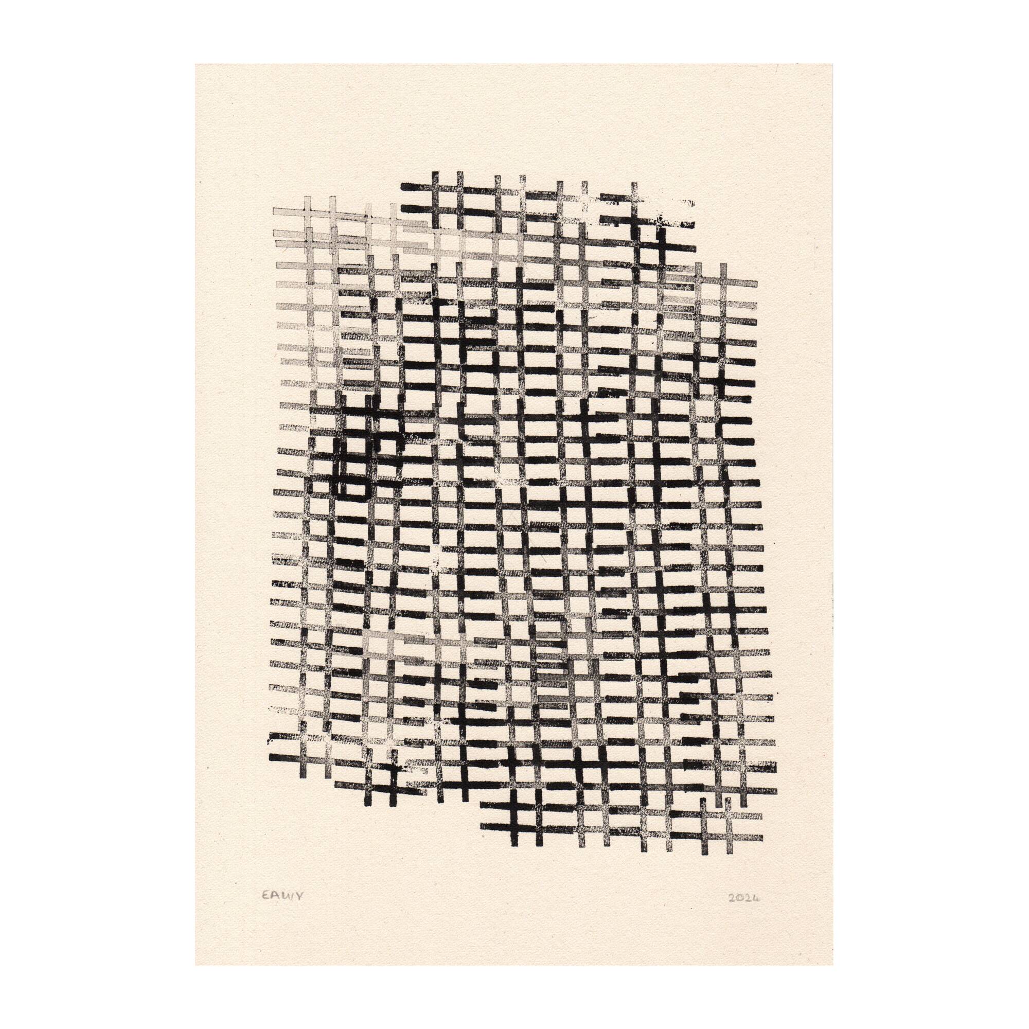 Set of 8 original works on paper - signed Eawy