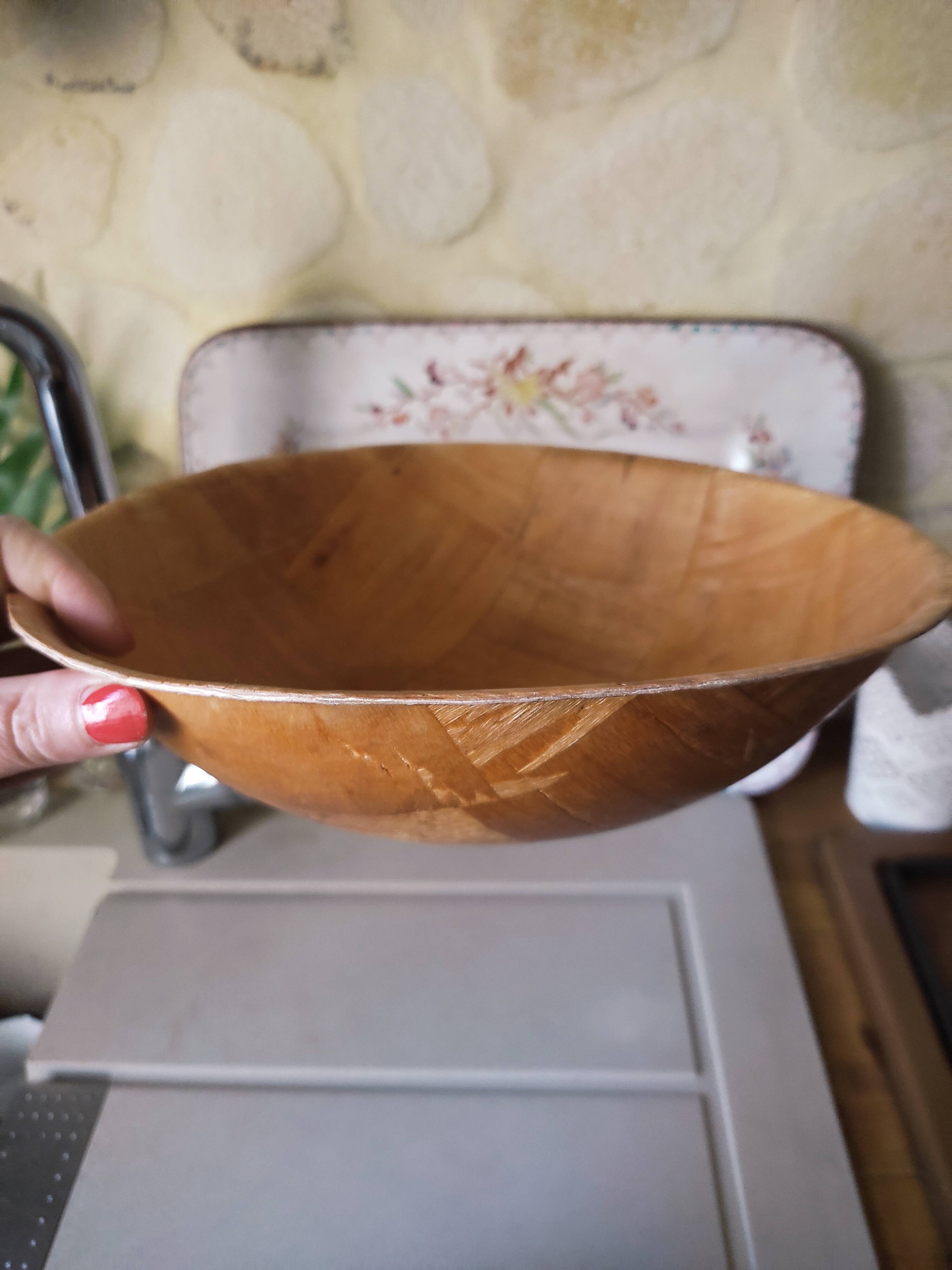 5 dishes in pressed laminated wood