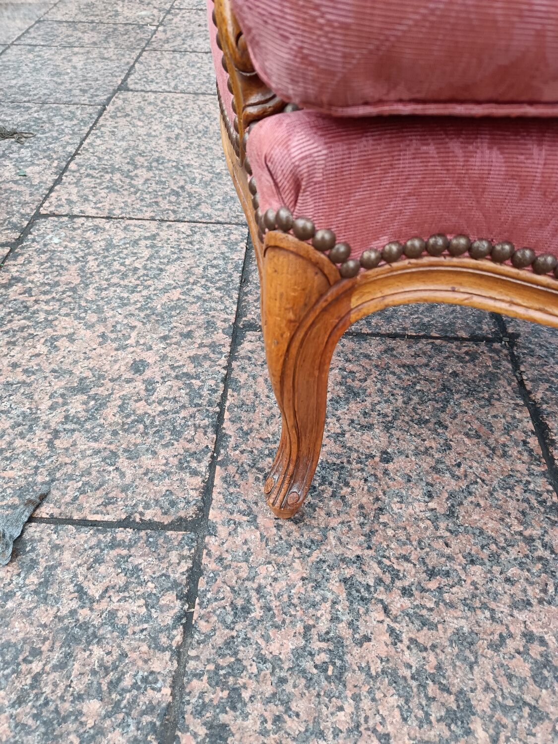 Pair of antique armchairs louis xv style