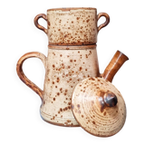 Stoneware teapot from the 1970s signed JP Prudhomme.