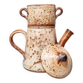 Stoneware teapot from the 1970s signed JP Prudhomme.