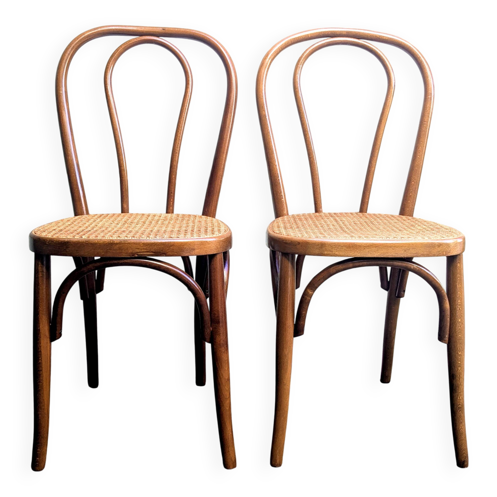 Cane and bentwood chairs