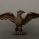Three bronze eagles Napoleon III 19th century golden patina
