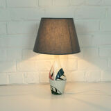 Hand painted ceramic table lamp, Mid-Century, Italy 1950s