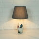 Hand painted ceramic table lamp, Mid-Century, Italy 1950s