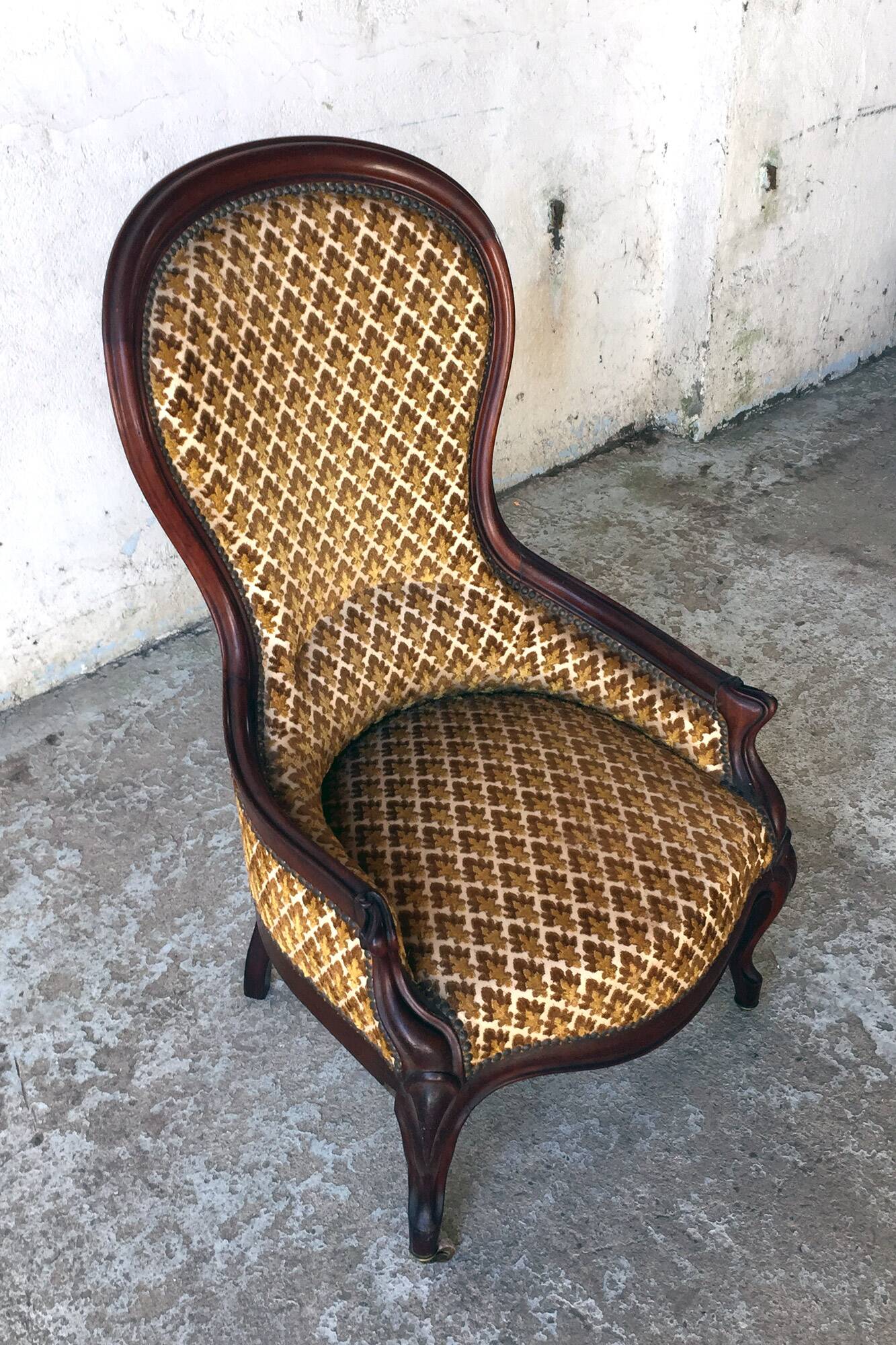 Futeuil bergère cabriolet style Louis XV