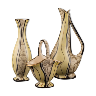 1950s vase set Josef Koch