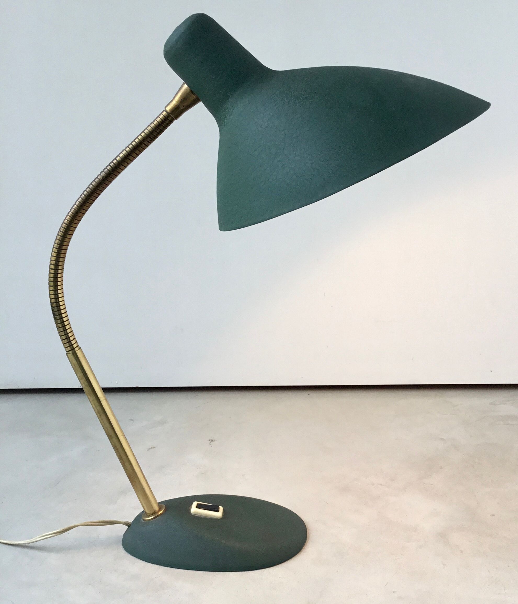 Flexible modernist desk lamp, design 1950