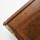 Solid wood bedside table, pink marble
