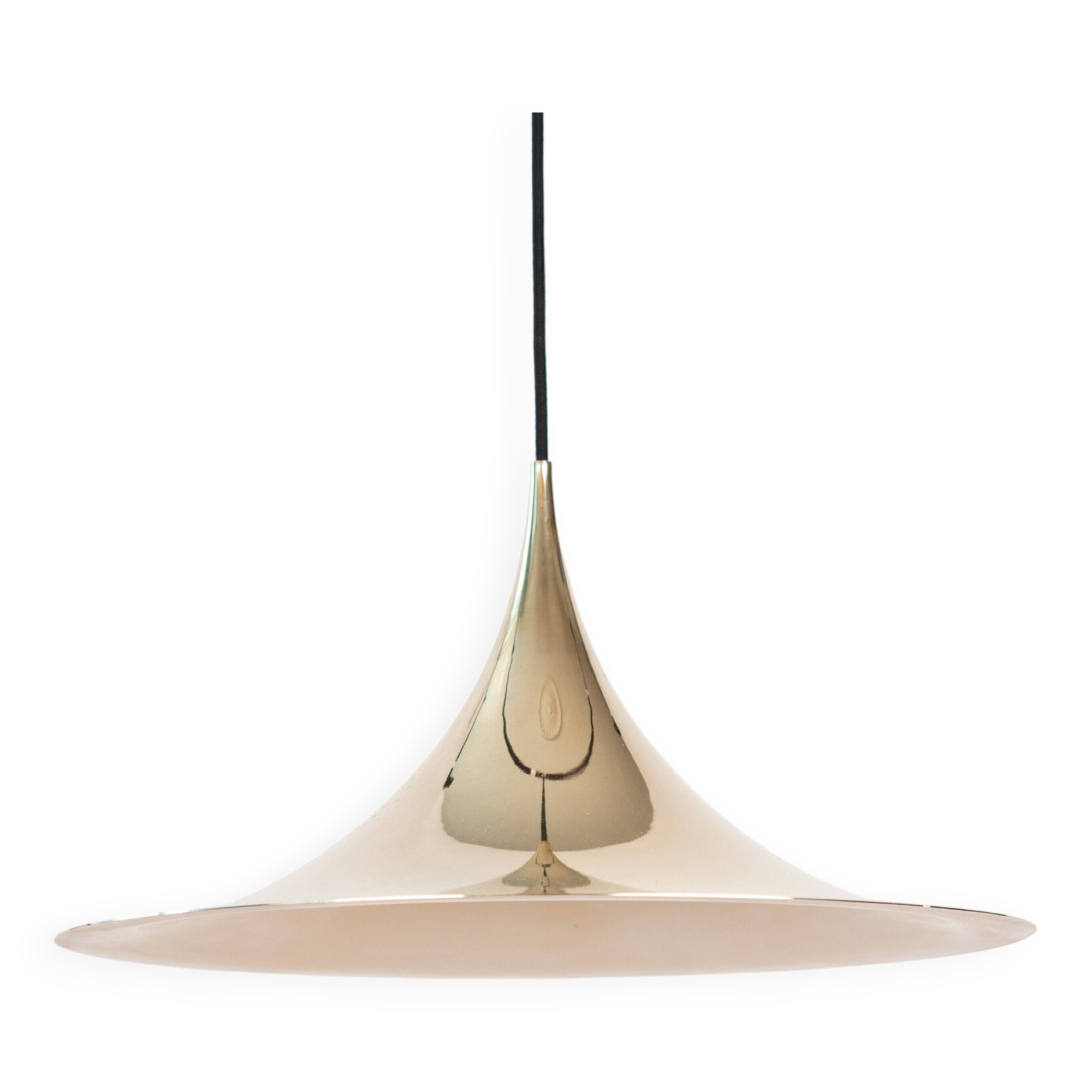 Danish vintage pendant lamp Semi by Bonderup&Thorup, 1968