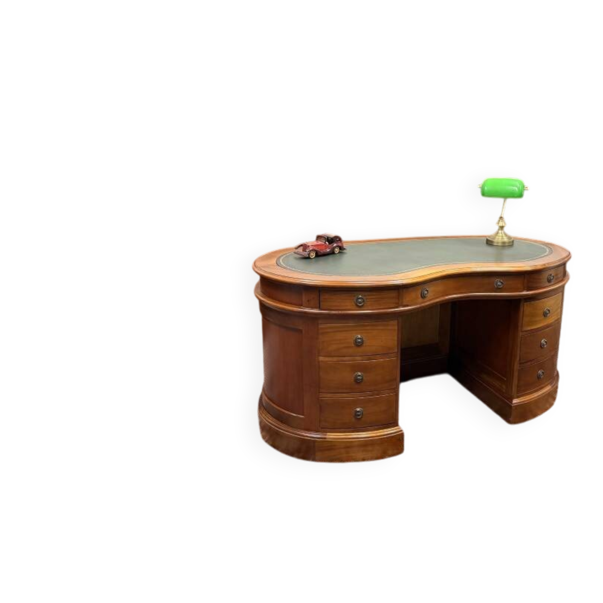 English Classic Kidney Shaped Chesterfield Desk