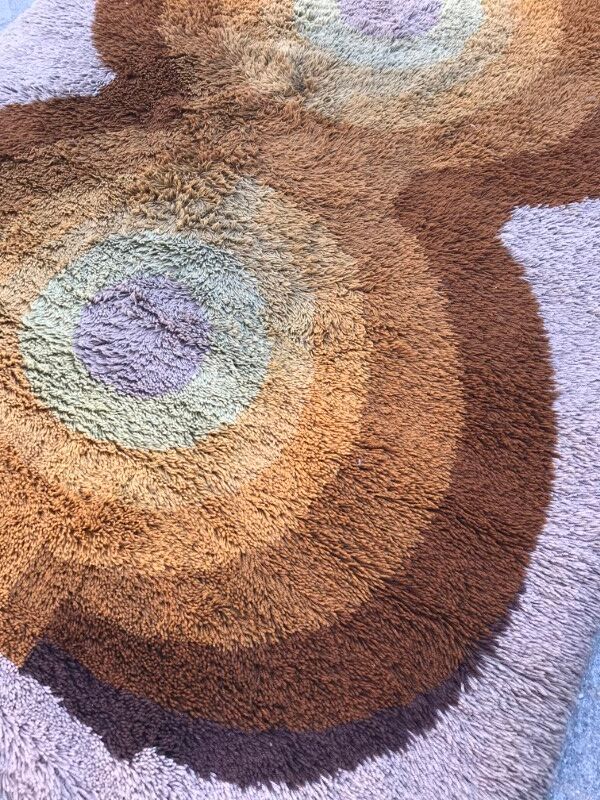 Carpet vintage years 60-70 mechanics 150 X 215 CM