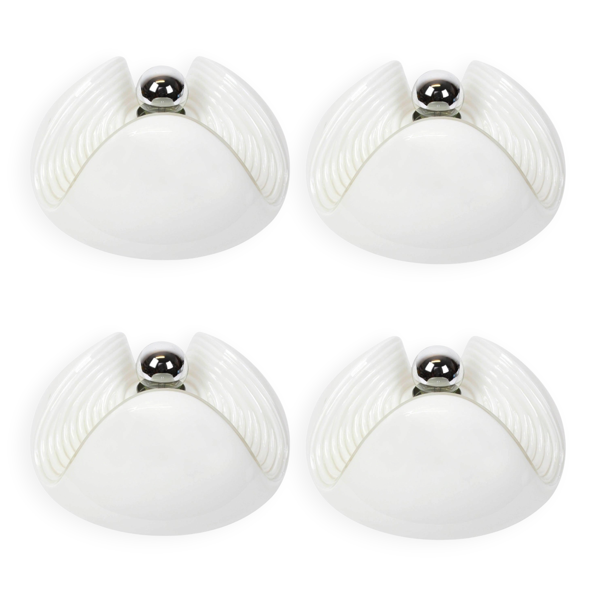 Large wall lamp or ceiling light by Koch & Lowy, Germany, 1970s.