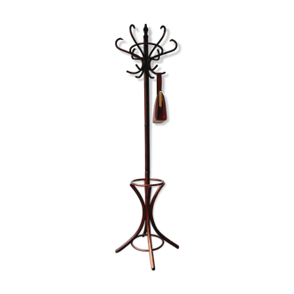 Parrot coat rack in curved wood