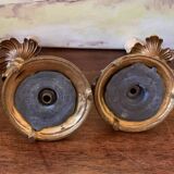 Bronze candlesticks lamp bases