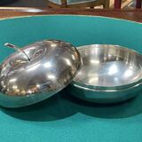 Round apple bonbonnière signed Christofle and attributed to Lino Sabattini.