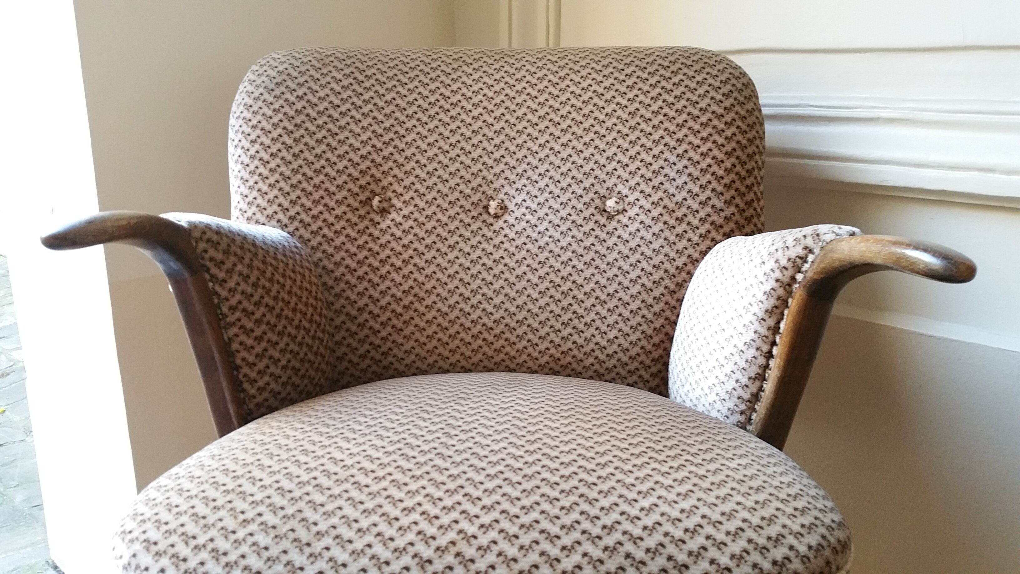 Lot of 2 armchairs sculptural 50 60 years