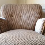 Lot of 2 armchairs sculptural 50 60 years