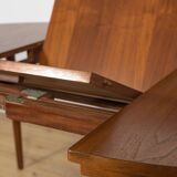 Mid-Century Teak Dining Table and Chairs Set by Hans Olsen for Frem Røjle, Denmark, 1950s, Set of 5