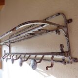Wall coat holder in wrought iron