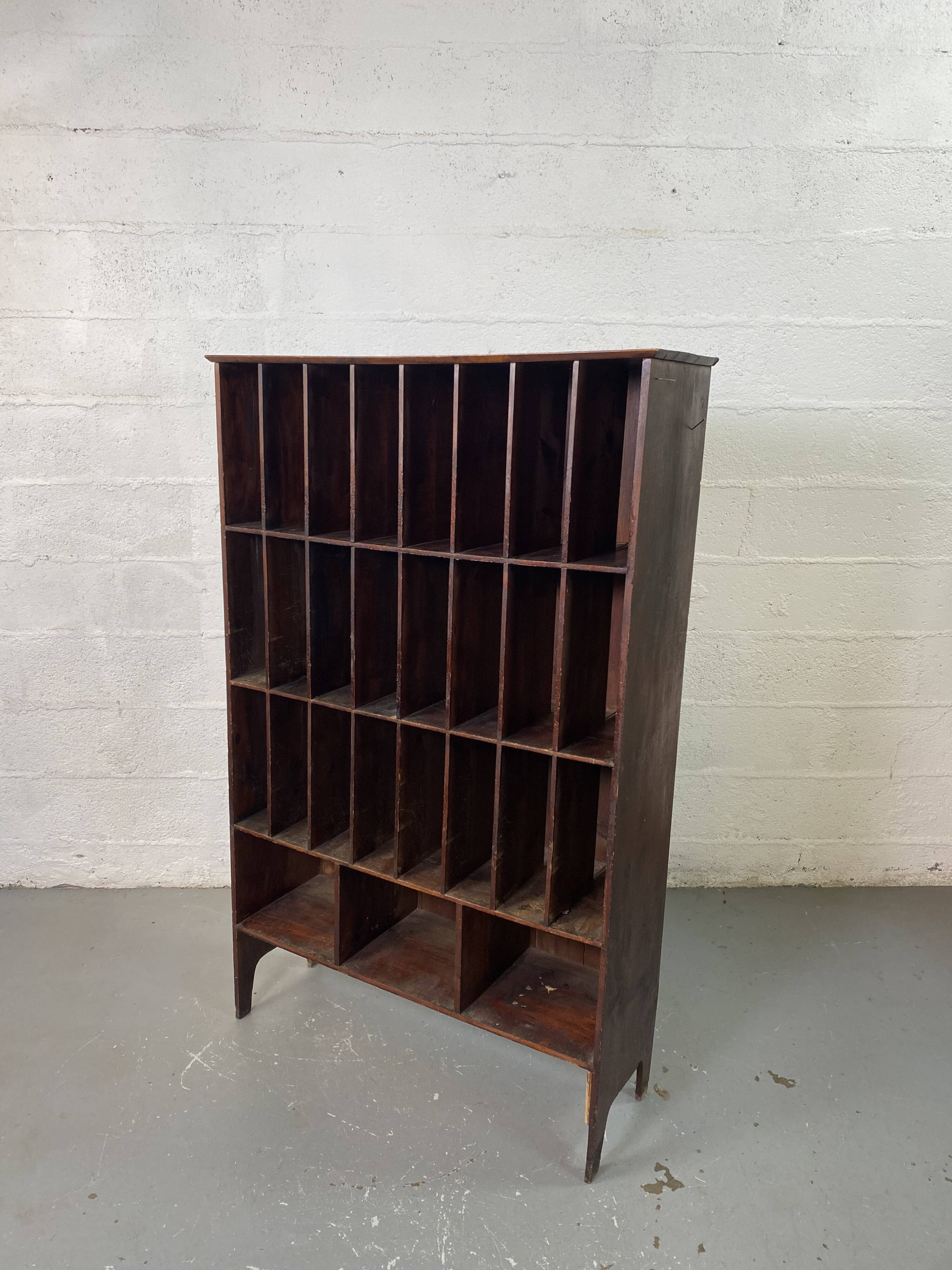 Wooden handcrafted craft furniture for postal sorting