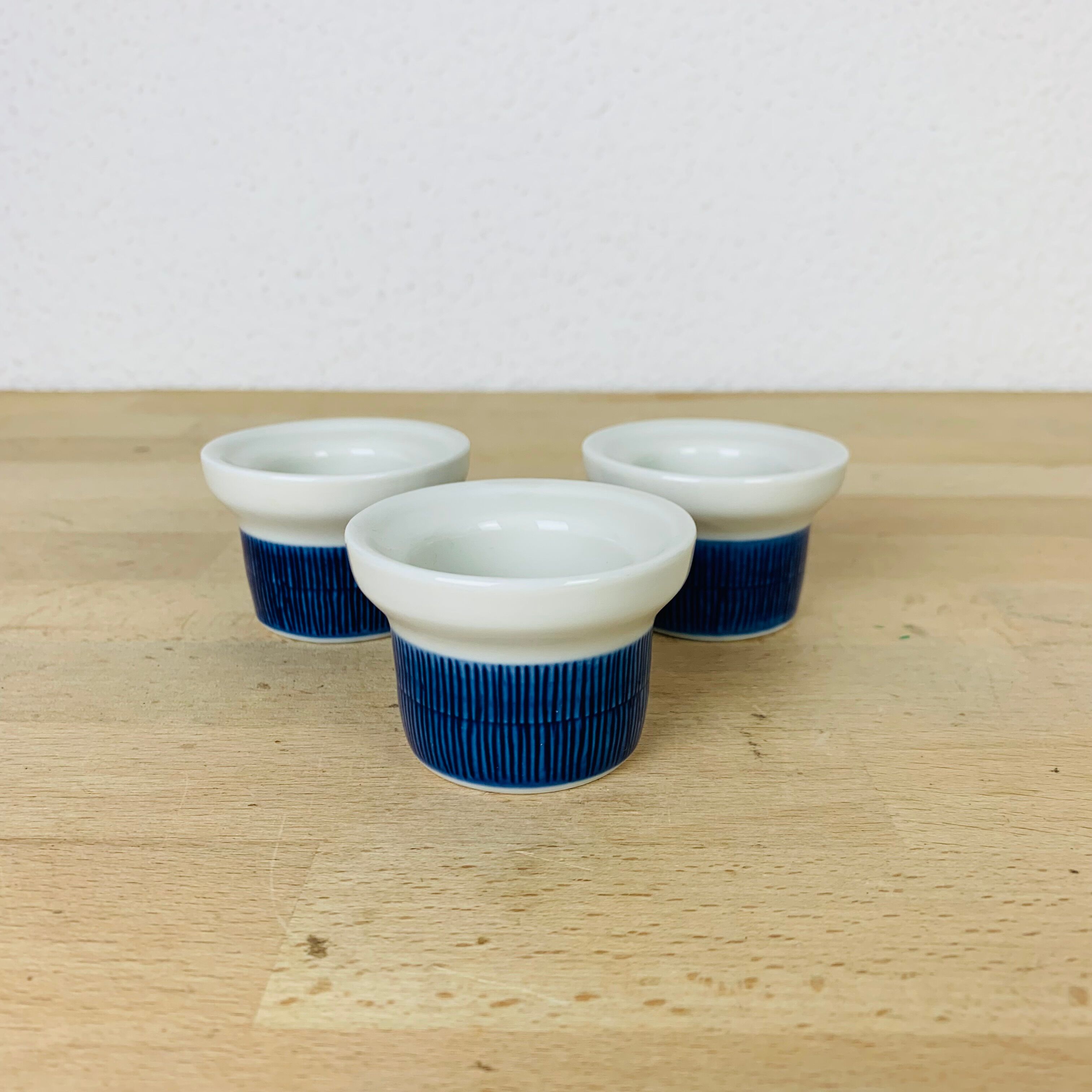 3 Koka ceramic shells by Rörstrand Sweden, Scandinavian