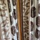 Wooden and fabric screen from the 60s