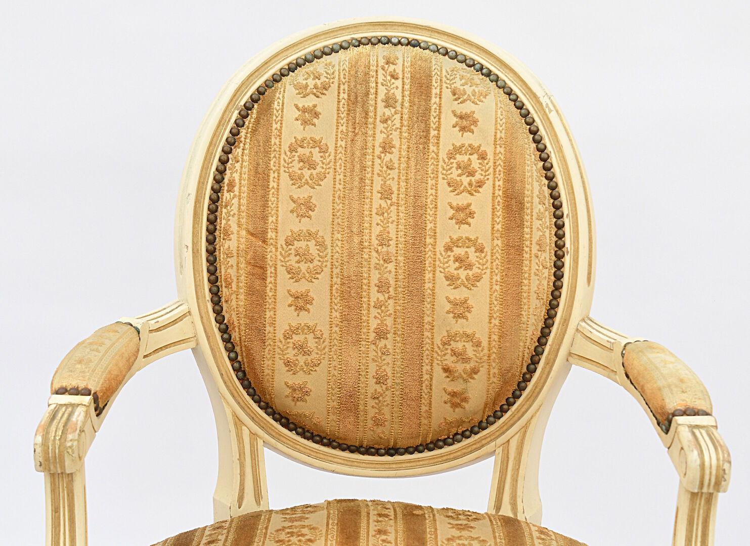 Pair of Louis XVI style armchairs