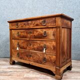 Chest of drawers from the Restoration period / Louis Philippe in blond mahogany