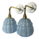 Paire d’appliques murales globes Art Déco