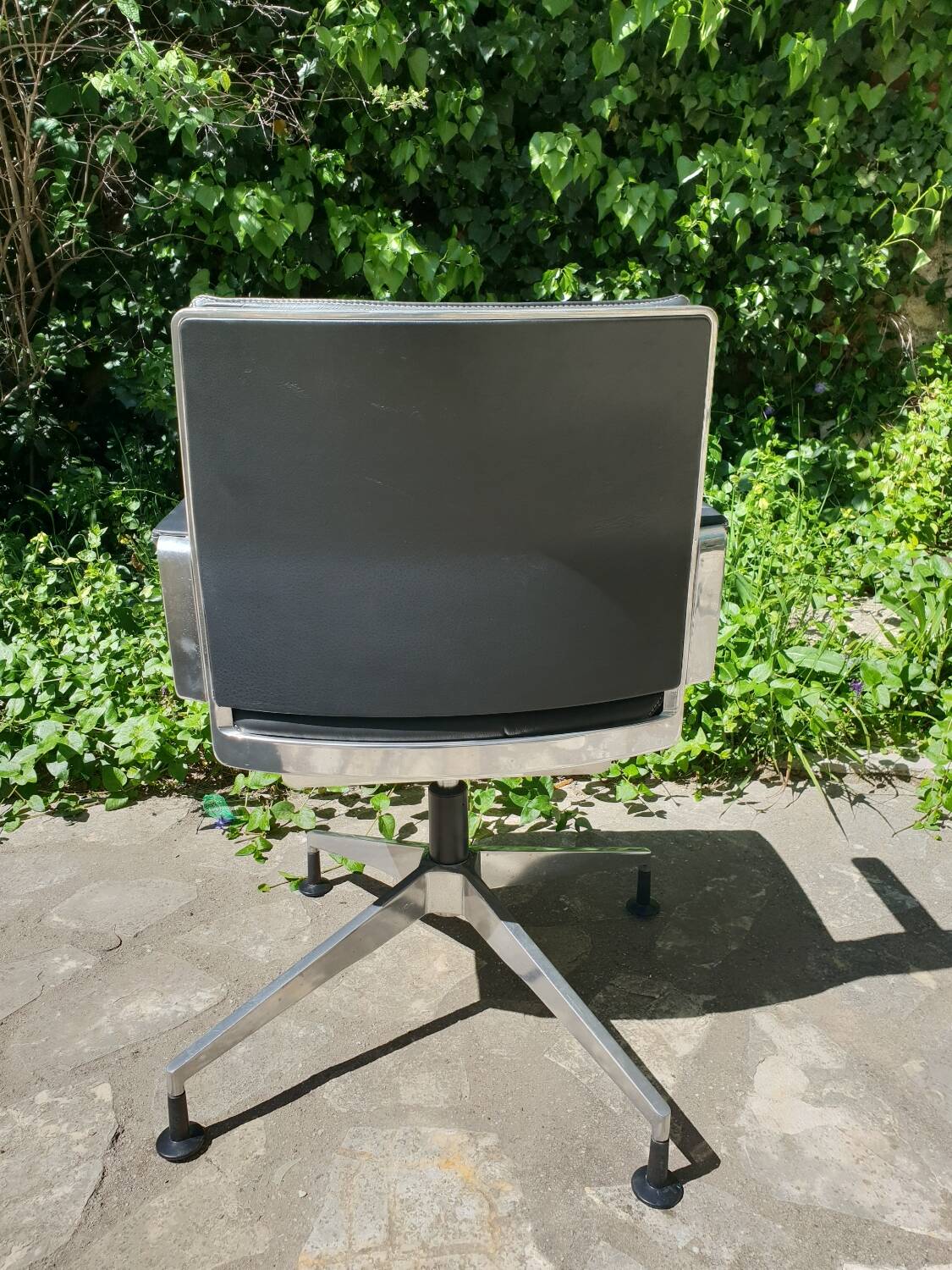 Fauteuil de bureau en cuir de Mario Ruiz