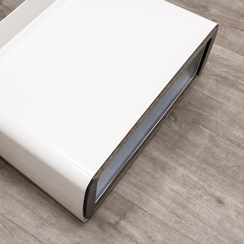 White coffee table Vitra metal side table