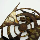 Henrik horst denmark wall candle holder iron brutalistic style