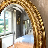 Old oval mirror late nineteenth
