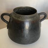 Pot cover vase face 1900 patina of origin