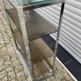 Console 3 shelves in smoked glass