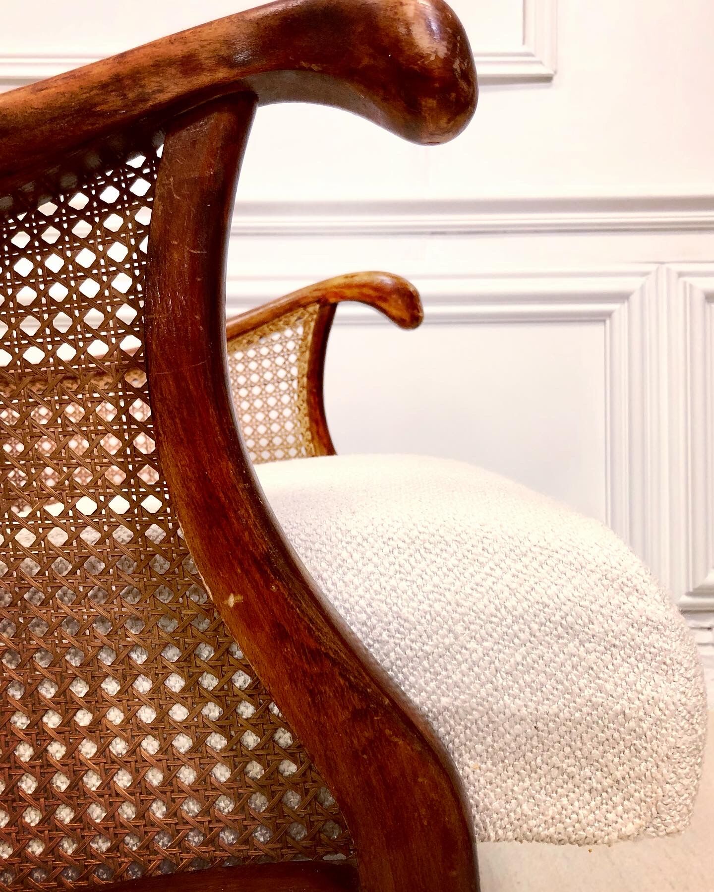 Vintage shepherdess armchair
