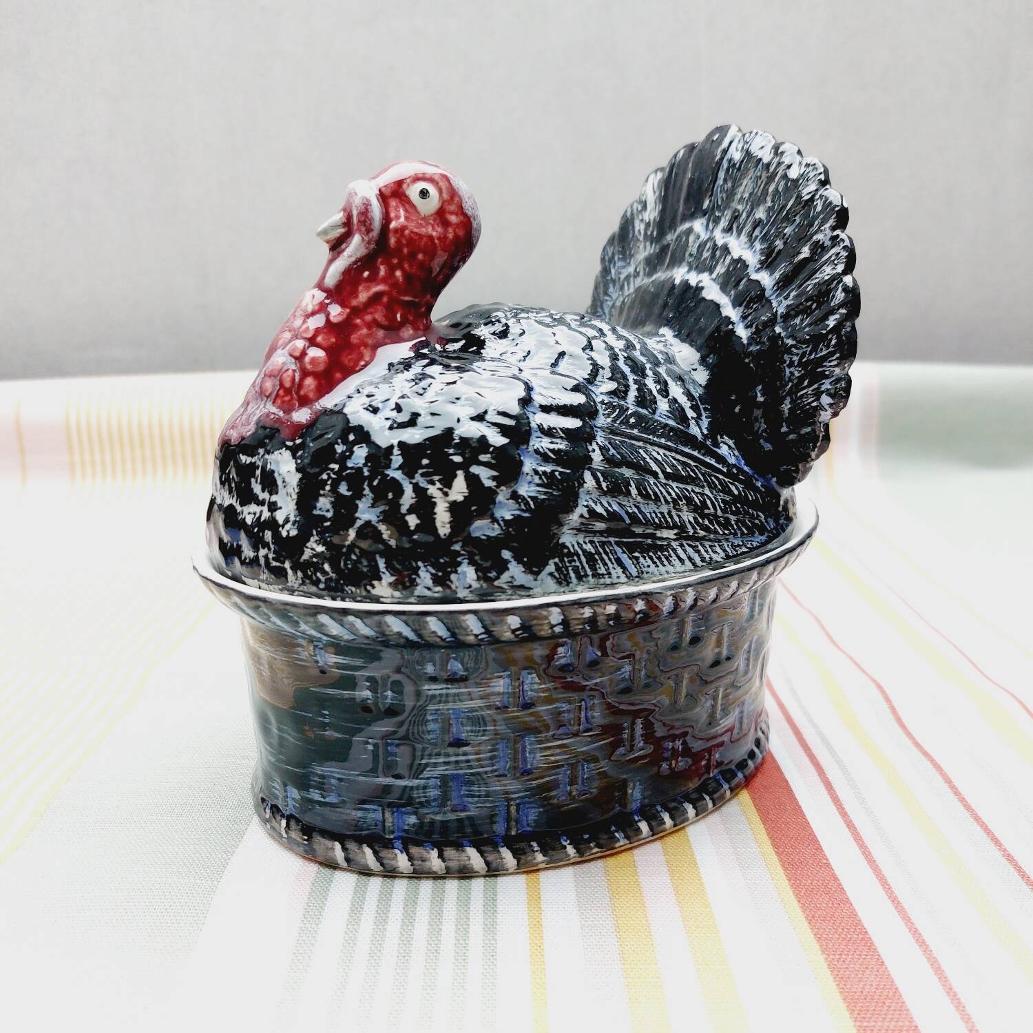 Ceramic turkey terrine