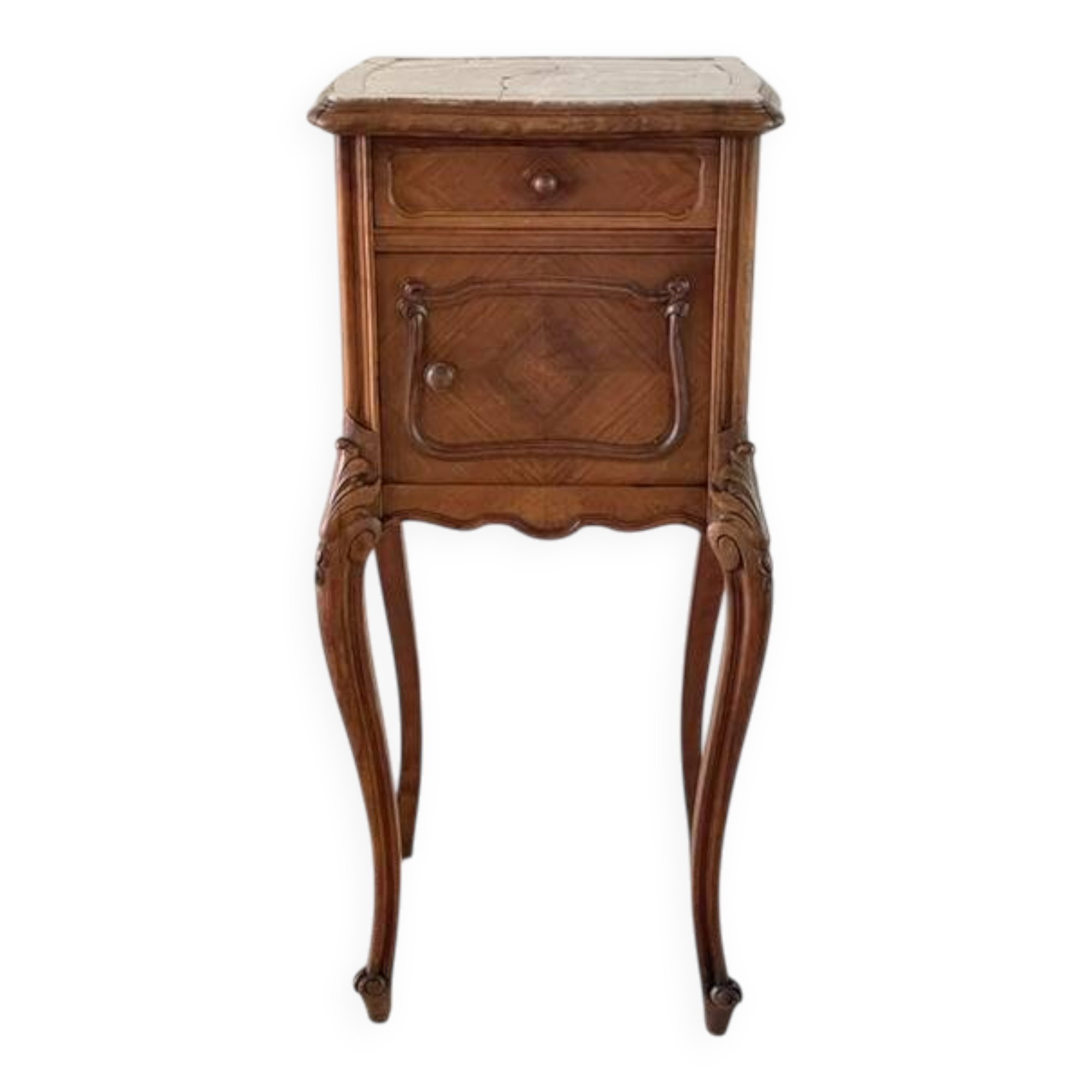 TABLE de Chevet Style Louis XV MARBRE